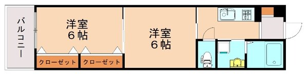 貝塚駅 徒歩14分 13階の物件間取画像